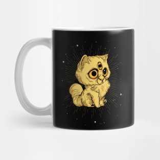 Occult Cat 3 Eyes Kitten Magic Esoteric Mug